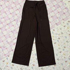 Lululemon Throwback Still Women's Wide-Leg Athletic Pants Brown